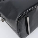 GUCCI Shoulder Bag Patent leather Silver Black 001 3261 Auth mr3142-11