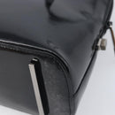 GUCCI Shoulder Bag Patent leather Silver Black 001 3261 Auth mr3142-12
