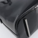 GUCCI Shoulder Bag Patent leather Silver Black 001 3261 Auth mr3142-13