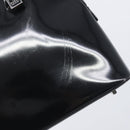 GUCCI Shoulder Bag Patent leather Silver Black 001 3261 Auth mr3142-16