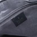 GUCCI Shoulder Bag Patent leather Silver Black 001 3261 Auth mr3142-18