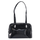 GUCCI Shoulder Bag Patent leather Silver Black 001 3261 Auth mr3142-2