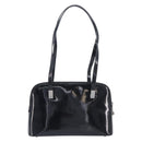 GUCCI Shoulder Bag Patent leather Silver Black 001 3261 Auth mr3142-3