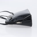 GUCCI Shoulder Bag Patent leather Silver Black 001 3261 Auth mr3142-5