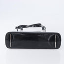 GUCCI Shoulder Bag Patent leather Silver Black 001 3261 Auth mr3142-9