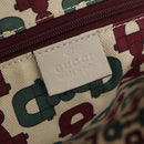 GUCCI GG Canvas Guccissima Tote Bag Leather White Gold 163805 Auth mr3143-17