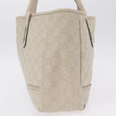 GUCCI GG Canvas Guccissima Tote Bag Leather White Gold 163805 Auth mr3143-4