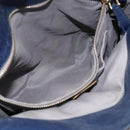 Miu Miu Hand Bag Leather 2way Navy Gold Auth mr3145V-25