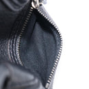 CELINE Luggage Nano Shopper Hand Bag Leather 2way Black Silver Auth mr3149V-27