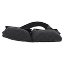 GUCCI GG Canvas Waist bag Black Silver 28566 Auth mr3150A-11