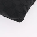 GUCCI GG Canvas Waist bag Black Silver 28566 Auth mr3150A-12