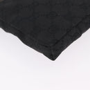 GUCCI GG Canvas Waist bag Black Silver 28566 Auth mr3150A-14