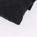 GUCCI GG Canvas Waist bag Black Silver 28566 Auth mr3150A-15