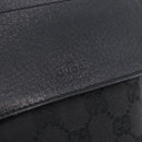 GUCCI GG Canvas Waist bag Black Silver 28566 Auth mr3150A-18
