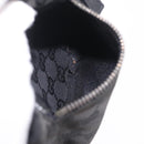 GUCCI GG Canvas Waist bag Black Silver 28566 Auth mr3150A-20