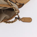Chloe Harley Hand Bag Canvas Beige Gold Auth mr3153A-15
