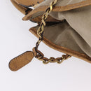 Chloe Harley Hand Bag Canvas Beige Gold Auth mr3153A-16