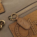 Chloe Harley Hand Bag Canvas Beige Gold Auth mr3153A-17