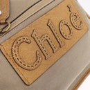 Chloe Harley Hand Bag Canvas Beige Gold Auth mr3153A-18