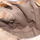 Chloe Harley Hand Bag Canvas Beige Gold Auth mr3153A-22