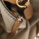 Chloe Harley Hand Bag Canvas Beige Gold Auth mr3153A-27