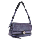 Chloe Shoulder Bag Leather Purple Auth mr3154-1