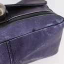 Chloe Shoulder Bag Leather Purple Auth mr3154-10
