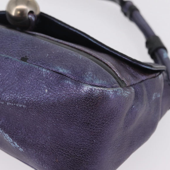 Chloe Shoulder Bag Leather Purple Auth mr3154