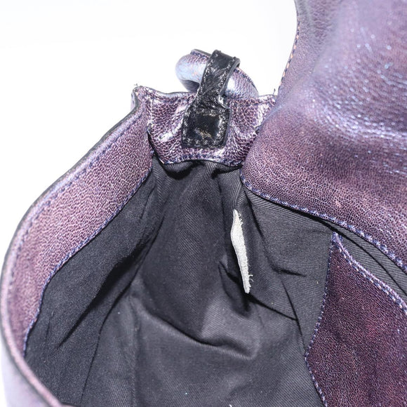 Chloe Shoulder Bag Leather Purple Auth mr3154