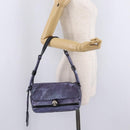 Chloe Shoulder Bag Leather Purple Auth mr3154-26