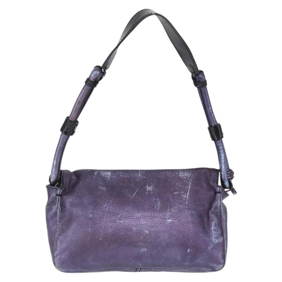 Chloe Shoulder Bag Leather Purple Auth mr3154