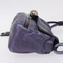 Chloe Shoulder Bag Leather Purple Auth mr3154-4