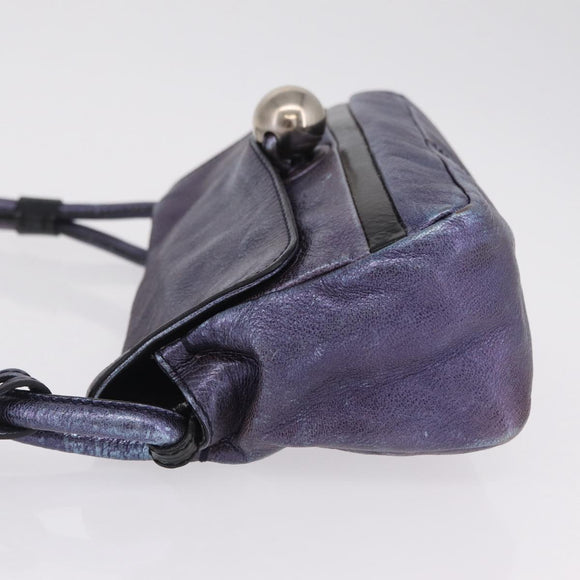 Chloe Shoulder Bag Leather Purple Auth mr3154