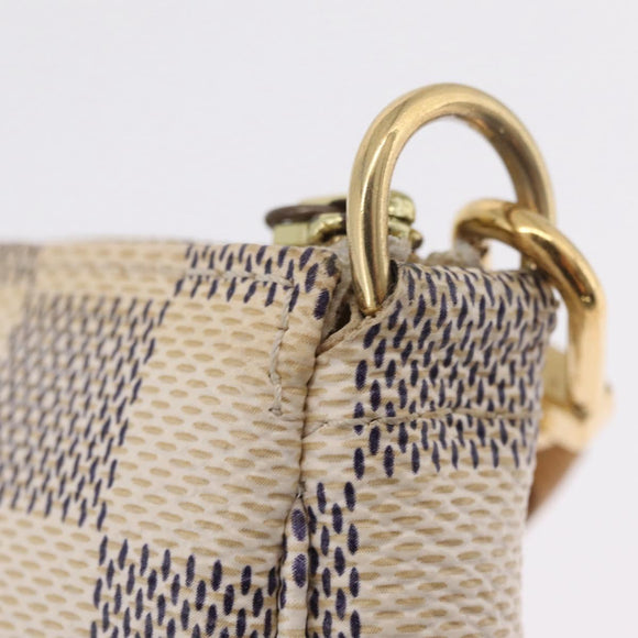 LOUIS VUITTON Damier Azur Pochette Accessoires Pouch N51986 LV Auth mr3159A