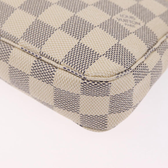 LOUIS VUITTON Damier Azur Pochette Accessoires Pouch N51986 LV Auth mr3159A