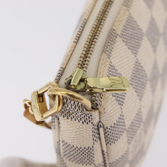 LOUIS VUITTON Damier Azur Pochette Accessoires Pouch N51986 LV Auth mr3159A