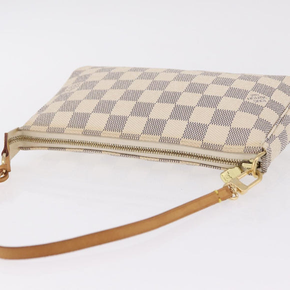 LOUIS VUITTON Damier Azur Pochette Accessoires Pouch N51986 LV Auth mr3159A