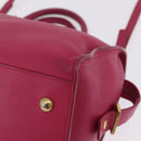 Saint Laurent Hand Bag Leather 2way Pink Gold Auth mr3162A-16