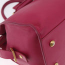 Saint Laurent Hand Bag Leather 2way Pink Gold Auth mr3162A-17