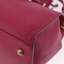 Saint Laurent Hand Bag Leather 2way Pink Gold Auth mr3162A-18