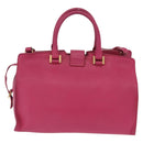 Saint Laurent Hand Bag Leather 2way Pink Gold Auth mr3162A-3