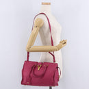 Saint Laurent Hand Bag Leather 2way Pink Gold Auth mr3162A-32