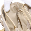CELINE Shoulder Bag Leather Beige Gold Auth mr3163-22