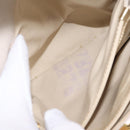 CELINE Shoulder Bag Leather Beige Gold Auth mr3163-23
