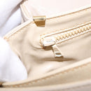 CELINE Shoulder Bag Leather Beige Gold Auth mr3163-25