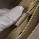 CELINE Shoulder Bag Leather Beige Gold Auth mr3163-27