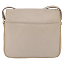 CELINE Shoulder Bag Leather Beige Gold Auth mr3163-3