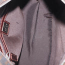 FENDI Zucca Canvas Hand Bag Black Brown Auth mr3164-17