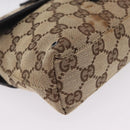 GUCCI GG Canvas Waist bag Beige Silver 92543 Auth mr3166-13