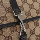 GUCCI GG Canvas Waist bag Beige Silver 92543 Auth mr3166-17